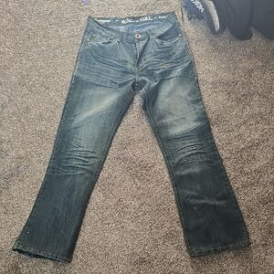 Like New Mens Ring of Fire Dark Blue Bootcut Jeans